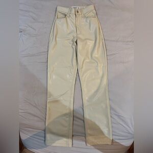 Abercrombie & Fitch Cream Straight Leg Pants